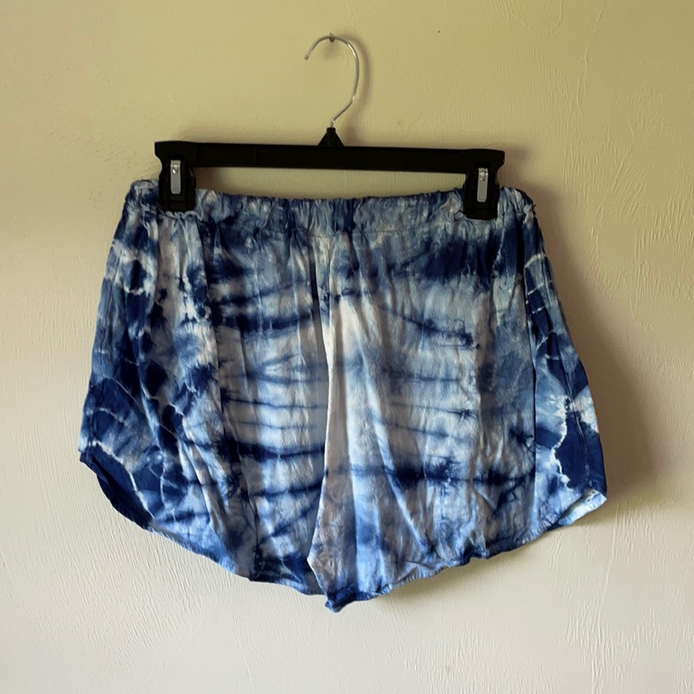 Blue Tie Dye Shorts